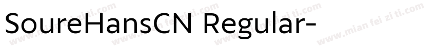 SoureHansCN Regular字体转换